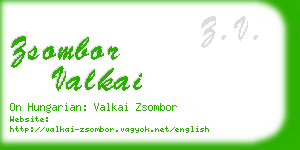 zsombor valkai business card